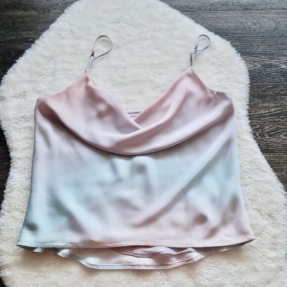 Aritzia Tops - Aritzia Babaton Cowlneck Camisole in Blurry Flows Blue Sz XS
